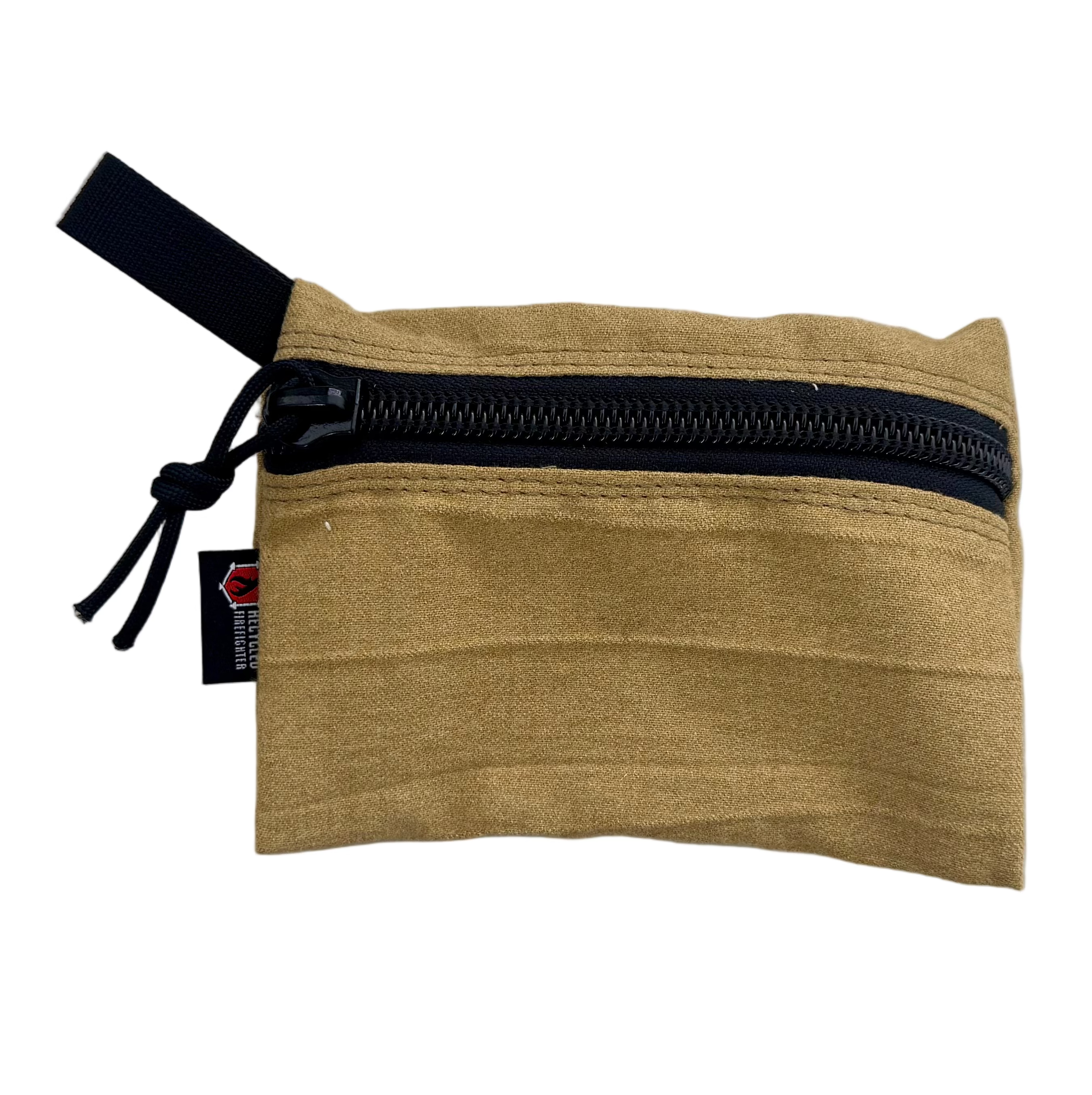 MSA BUNKER GEAR - BROWN & BLACK  Flat Zippered Gear Pouch - Medium  Recycled Firefighter