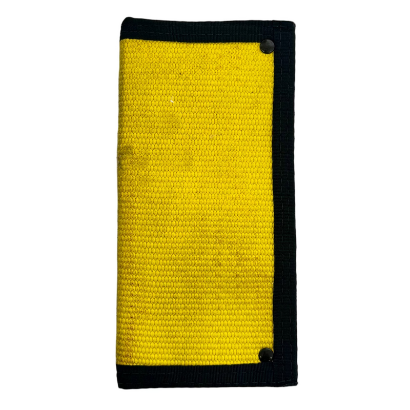 YELLOW HOSE  Long Snap Wallet Wallet Recycled Firefighter