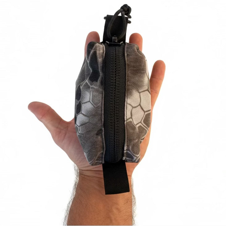 Hot Shot Ranger Keychain Pouch by Recycled Firefighter - 6 by 3.5 by 3.5 inch USA-made EDC pouch with heavy-duty clip.