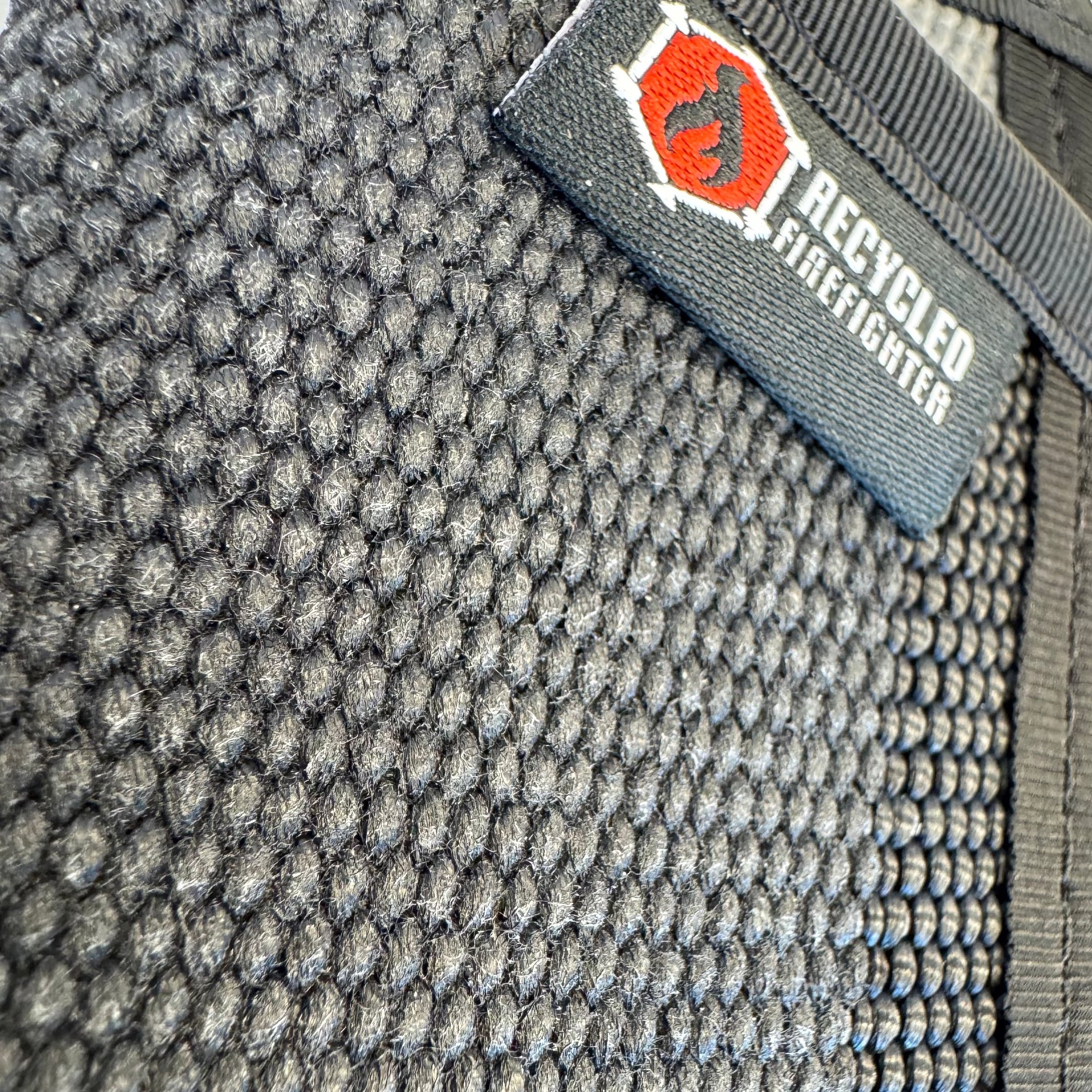 Sergeant Wallet - Firehose Edition by Recycled Firefighter. USA-made minimalist front-pocket wallet from real decommissioned fire hose.