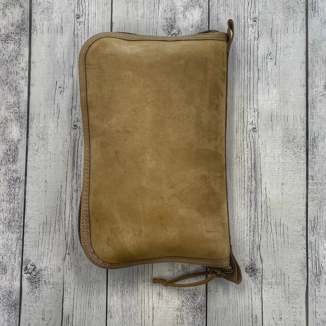 Leather Coyote Coyote Major Dopp Bag Large from Recycled Firefighter. Professional tactical construction for everyday operations.