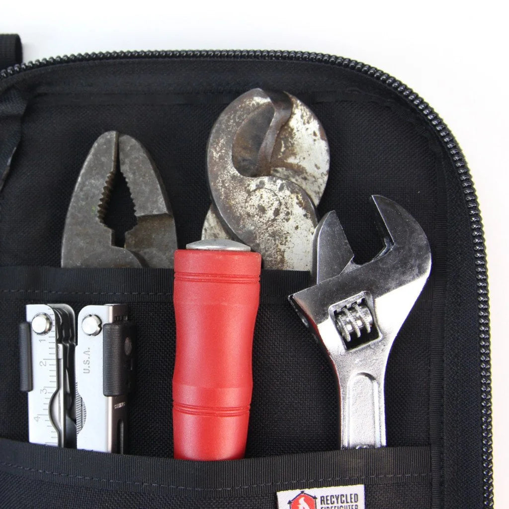 Professional Major Dopp Bag Large by Recycled Firefighter. Honors first responder service with durability.