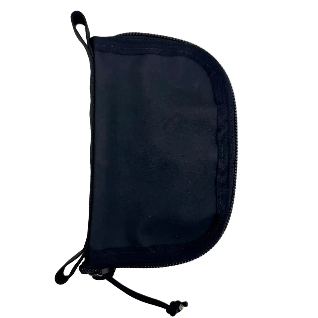 Major Dopp Bag Small by Recycled Firefighter - Black Hypalon and Black. Reliable tactical gear for professional daily operations.