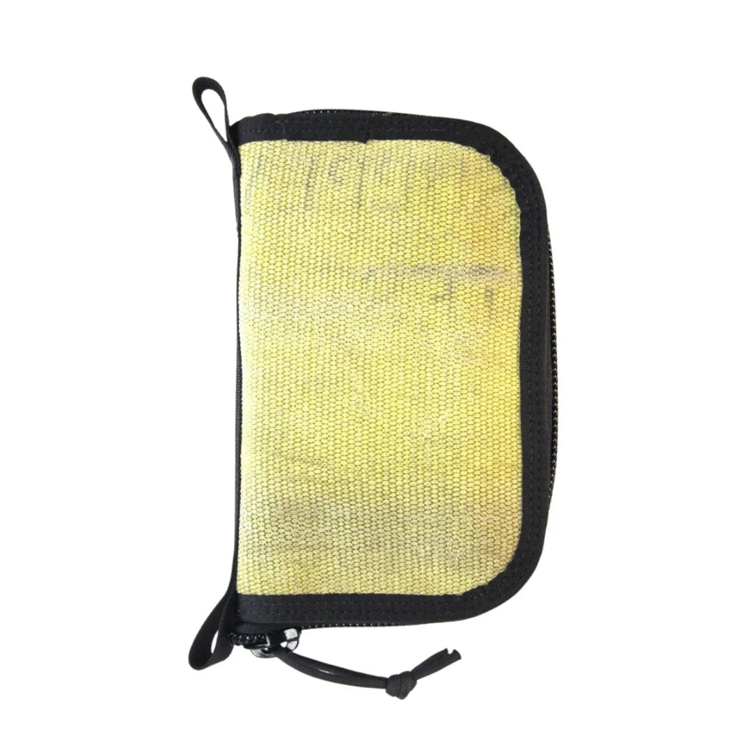 Major Dopp Bag Small from Recycled Firefighter featuring Vintage Yellow and Black. Durable gear designed for first responders and tactical professionals.