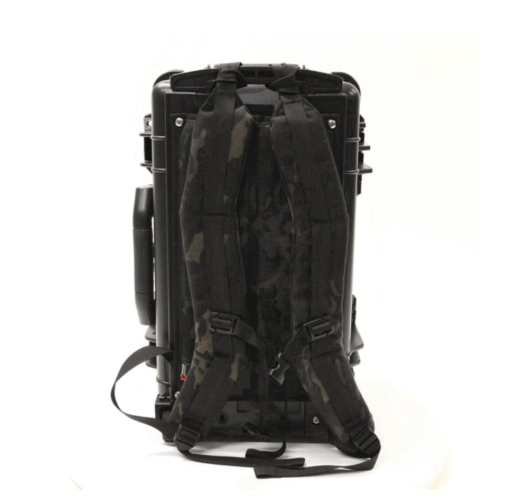 The MissionBox 1510 Waterproof Rolling Hard Case in multicamblack by Recycled Firefighter. Tactical design meets professional durability standards.
