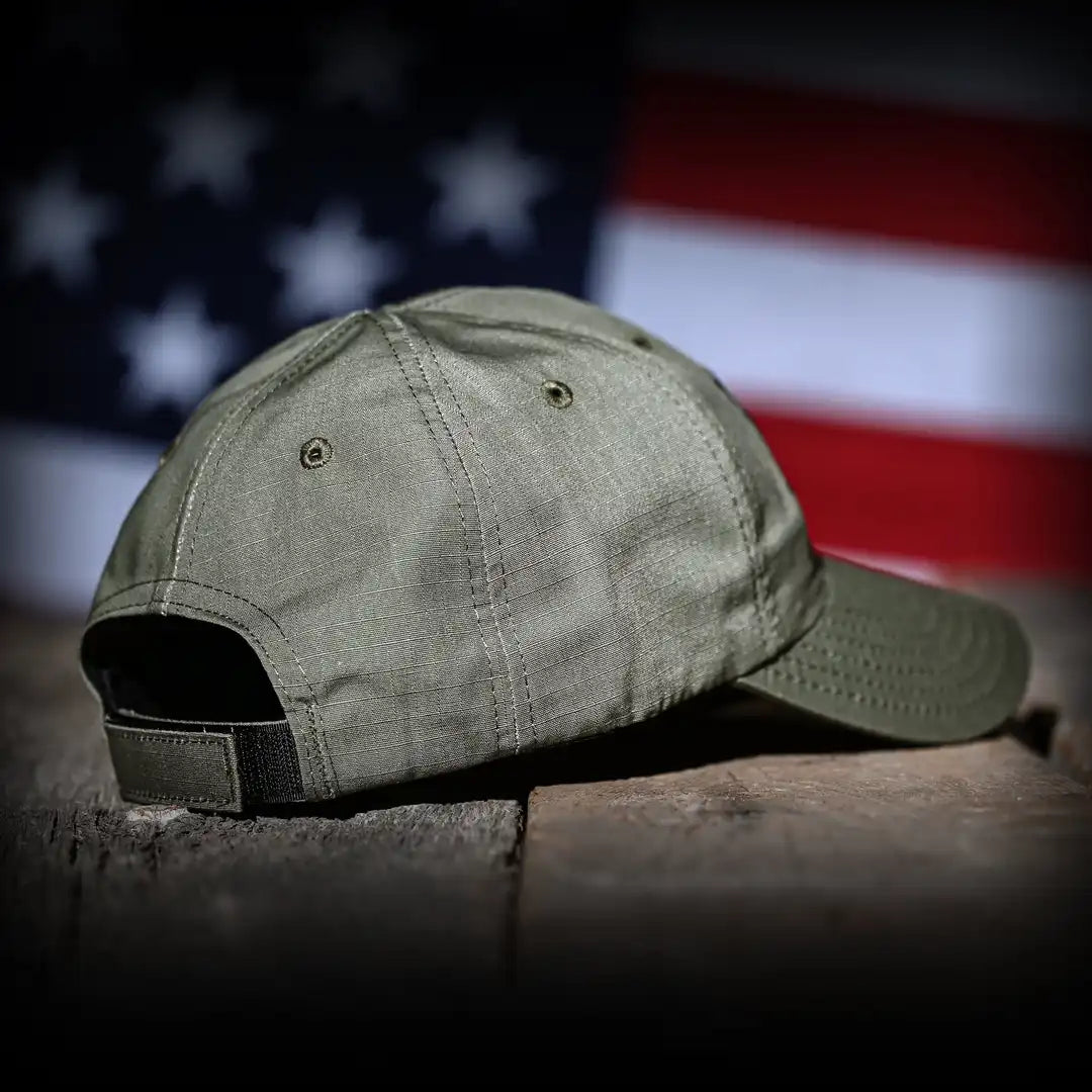 Ranger Green Ripstop Full Fabric American Flag Range Hat