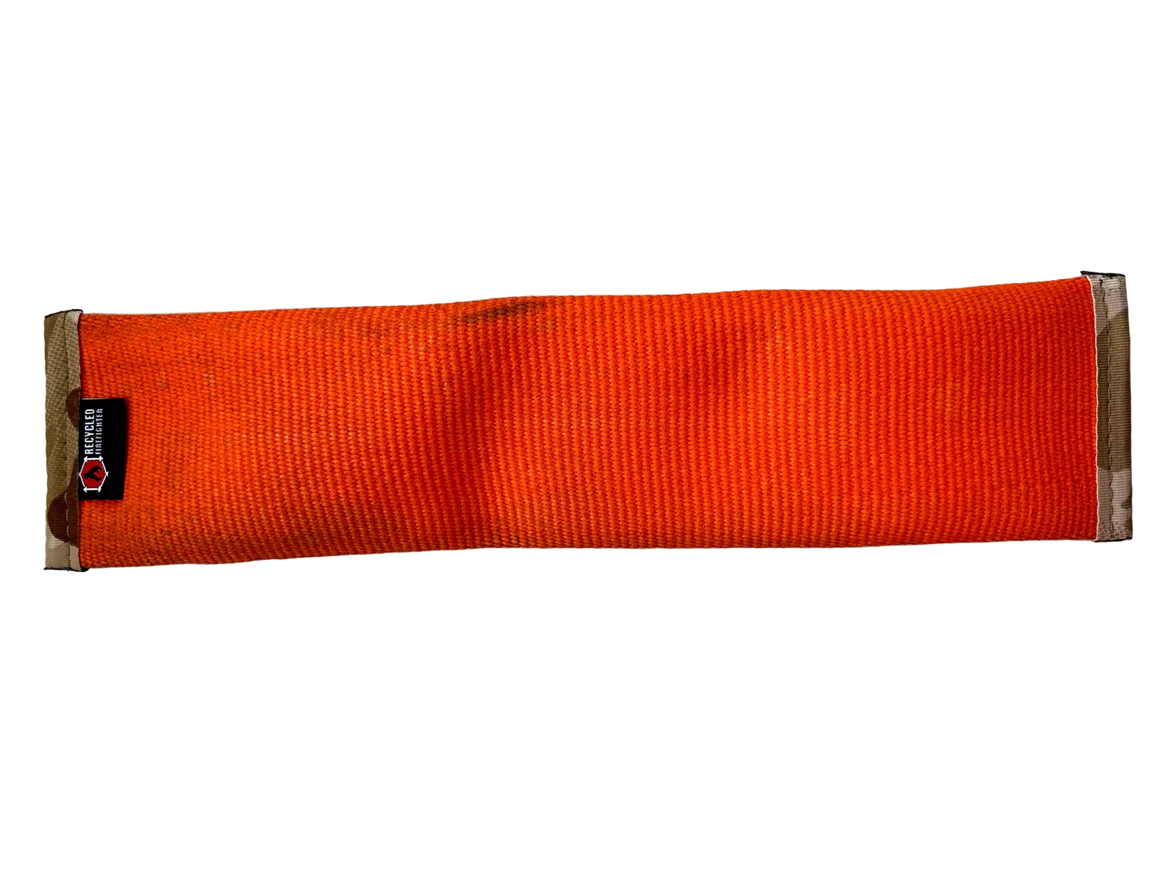 Recycled Firefighter presents the Recycled Fire Hose Dog Fetch Toy Regular in orange-arid. Professional design meets everyday durability.