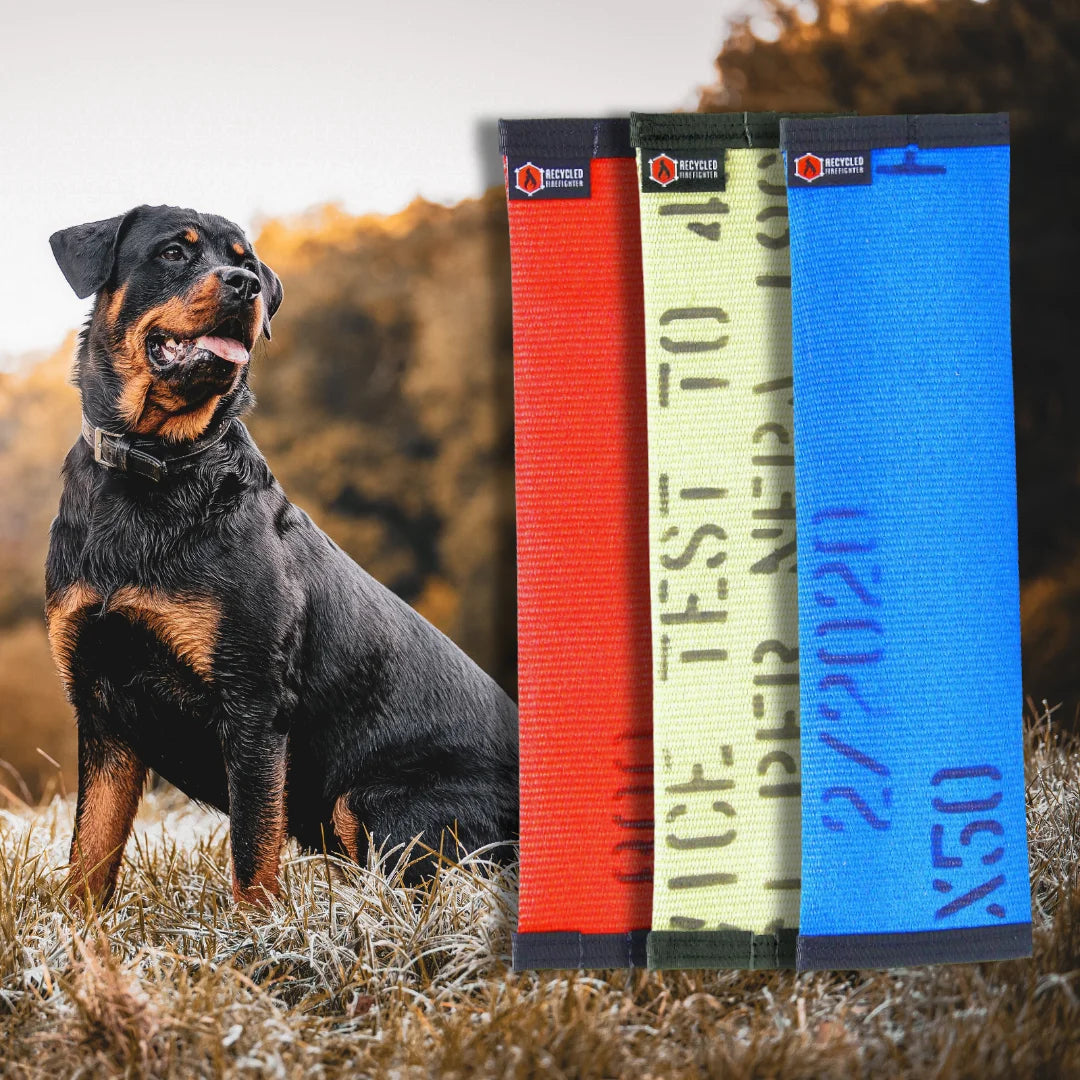 Recycled Fire Hose Dog Fetch Toy Regular by Recycled Firefighter. Reliable tactical gear for professional daily operations.