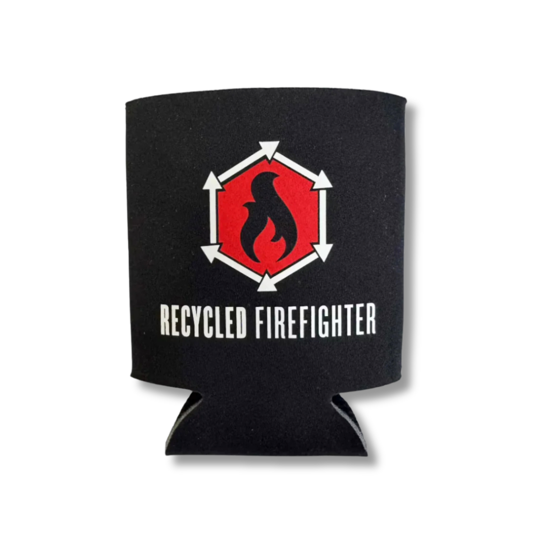 Recycled Firefighter Logo Drink Sleeve