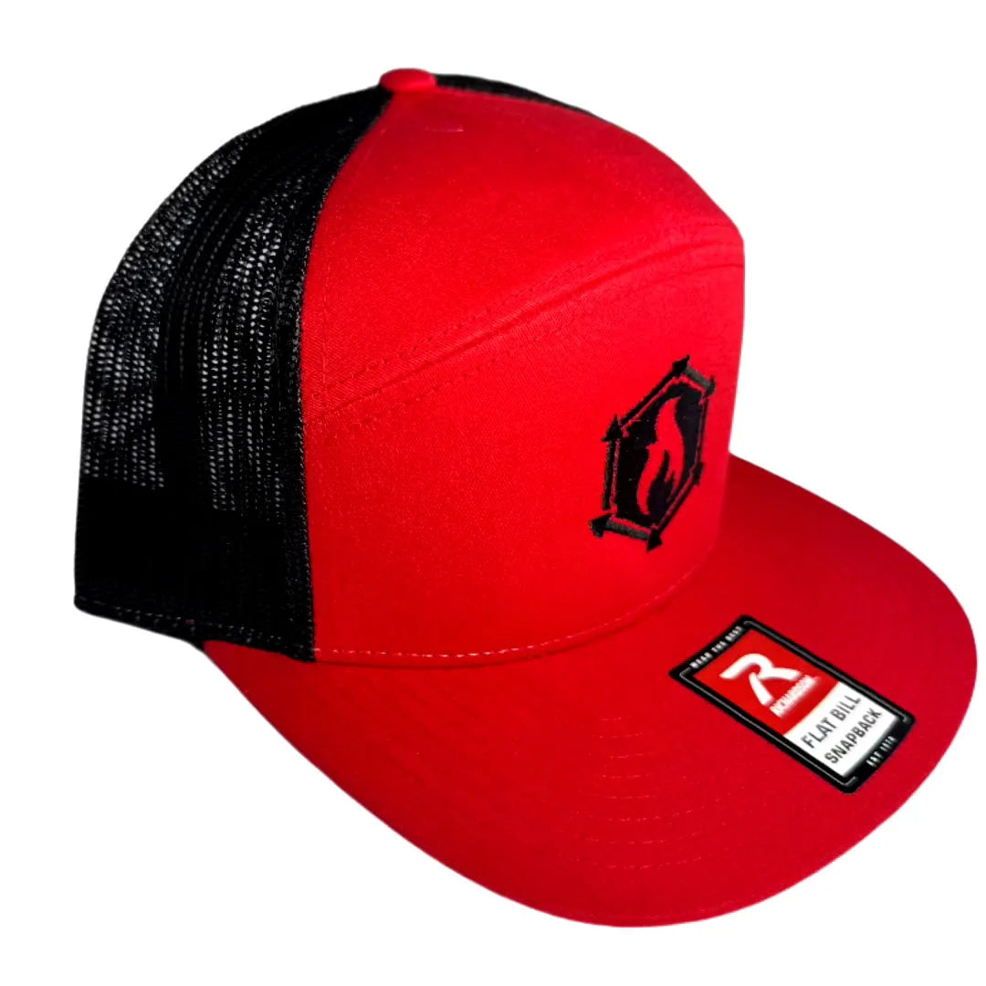 The Black-Red edition Recycled Firefighter Logo Hat from Recycled Firefighter. Tactical quality designed for demanding professionals.