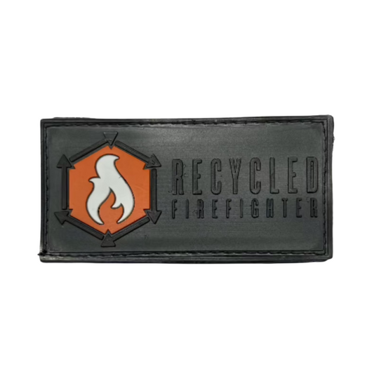 Recycled Firefighter Rubber Velcro Patch Limited Edition