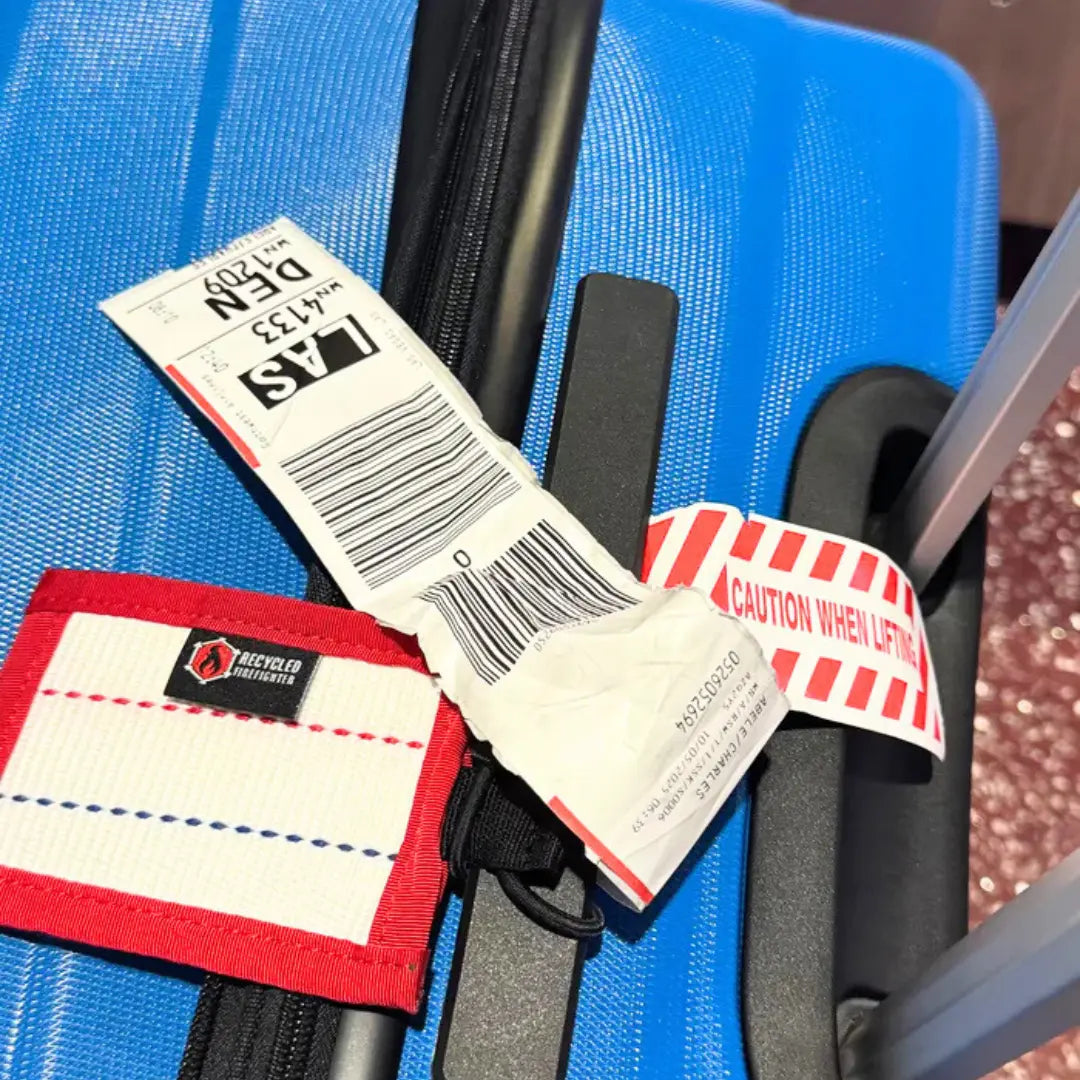 The Firehose Luggage Tag in Firehose Luggage Tag from Recycled Firefighter. Professional-grade quality for everyday tactical use and operations.