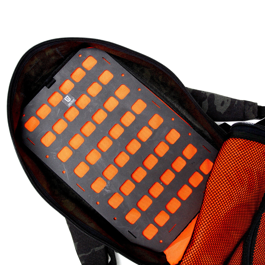 Rigid Molle Panel for 24Hr Packs in Rigid Molle Panel for 24Hr Packs by Recycled Firefighter. Durable professional gear for tactical applications.