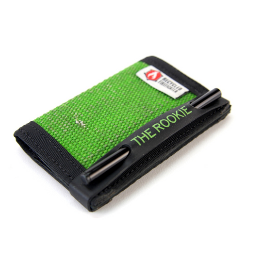 Rookie Wallet Band Recycledfirefighter Green and Black