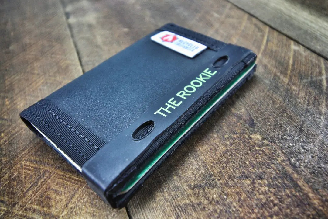 Rookie Wallet Band by Recycled Firefighter. Durable professional gear for tactical applications.