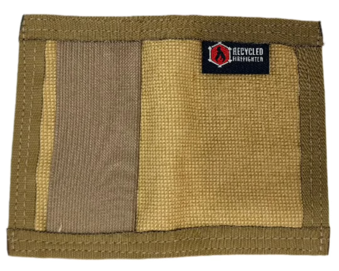 Rookie Wallet - Firehose Edition Recycledfirefighter Bunker Gear Brown