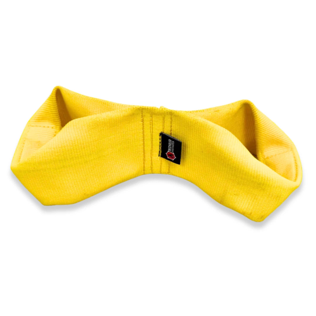 The SGT. Tugs-A-Lot Double-Loop Firehose Tug Toy in Yellow by Recycled Firefighter. Tactical design meets professional durability standards.