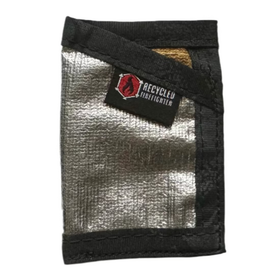 Sergeant Wallet Bunker Gear Edition Silver Shield - Typhon Recycledfirefighter