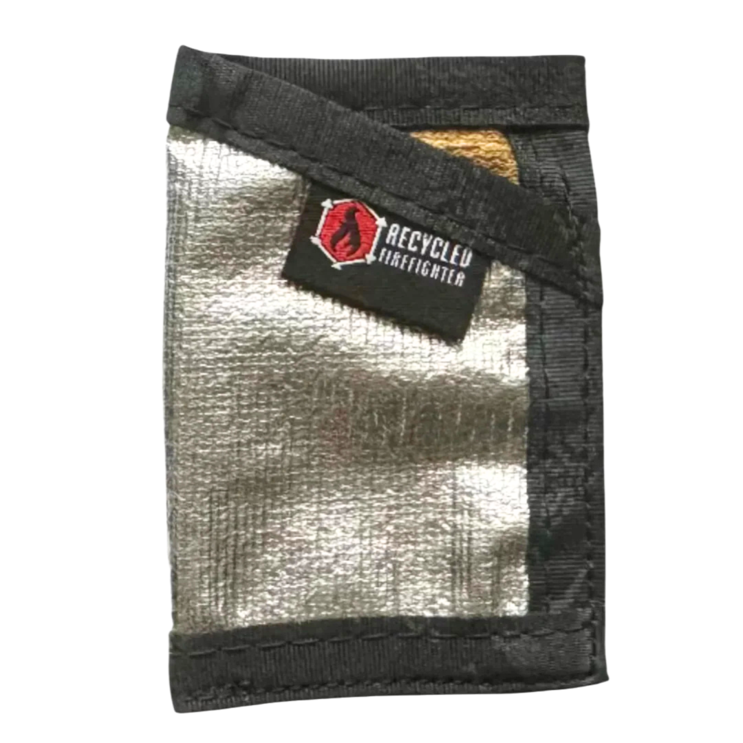 Sergeant Wallet - Bunker Gear Edition Recycledfirefighter Silver Shield - Typhon