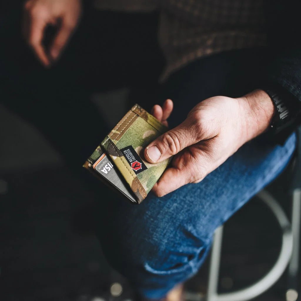 Sergeant Nylon Wallet by Recycled Firefighter. Durable nylon construction organizes cards and cash for daily professional use.