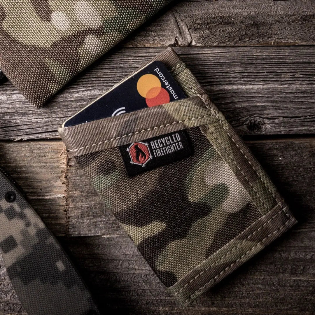 Sergeant Nylon Wallet by Recycled Firefighter. Durable nylon construction organizes cards and cash for daily professional use.