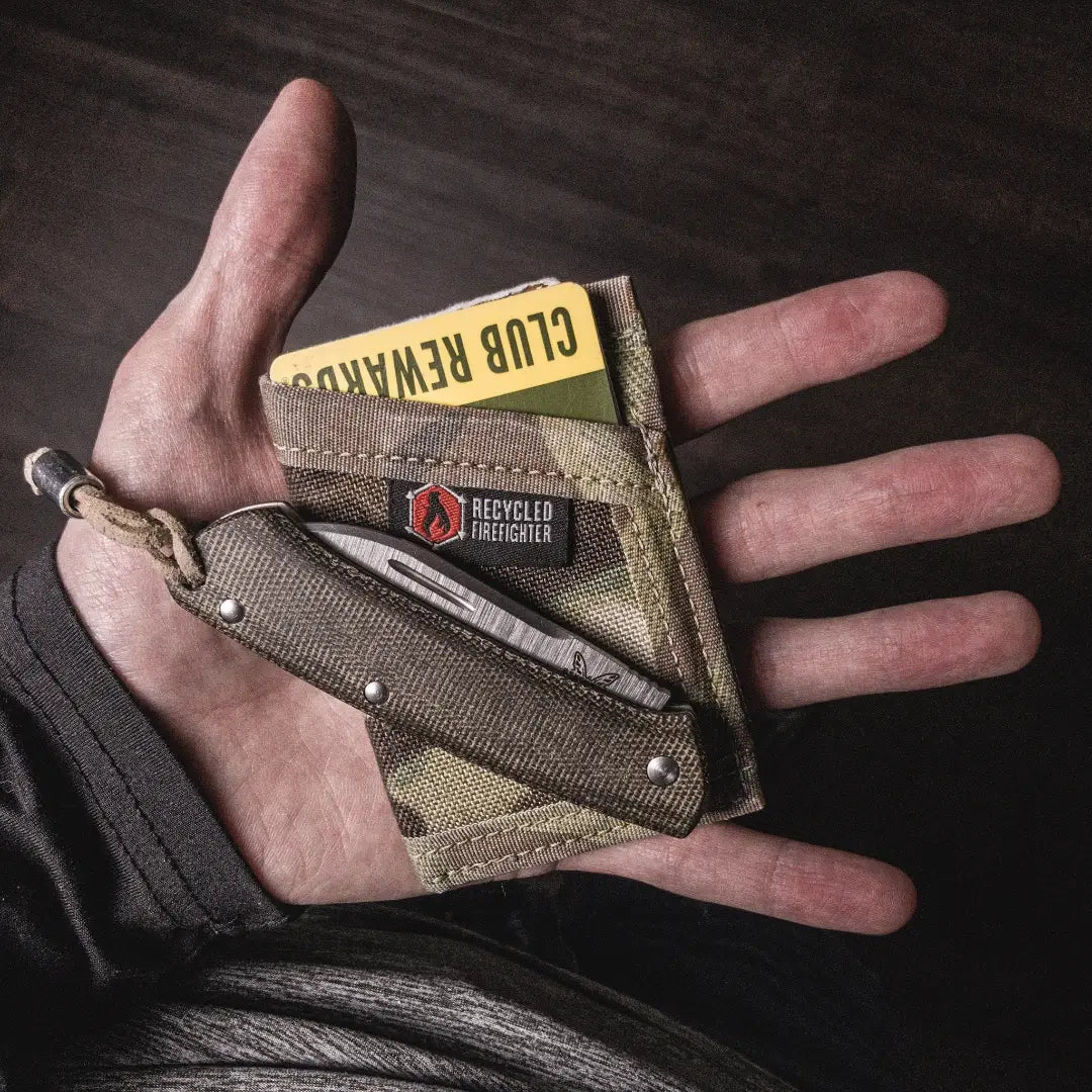 Sergeant Nylon Wallet by Recycled Firefighter. Durable nylon construction organizes cards and cash for daily professional use.