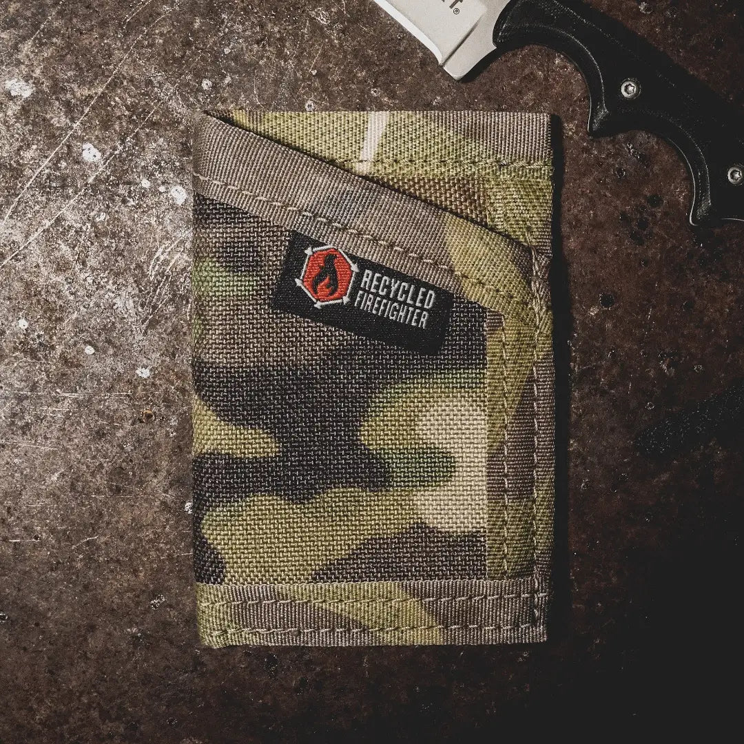 Sergeant Nylon Wallet by Recycled Firefighter. Durable nylon construction organizes cards and cash for daily professional use.