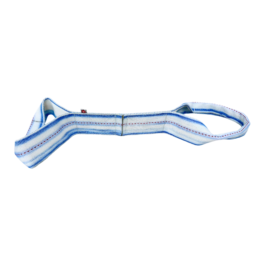 Sir-Tugs-A-Lot – Double-Loop Firehose Tug Toy in Blue, Red, White Recycledfirefighter