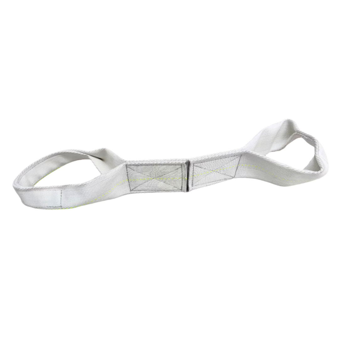 Sir-Tugs-A-Lot – Double-Loop Firehose Tug Toy in White Recycledfirefighter