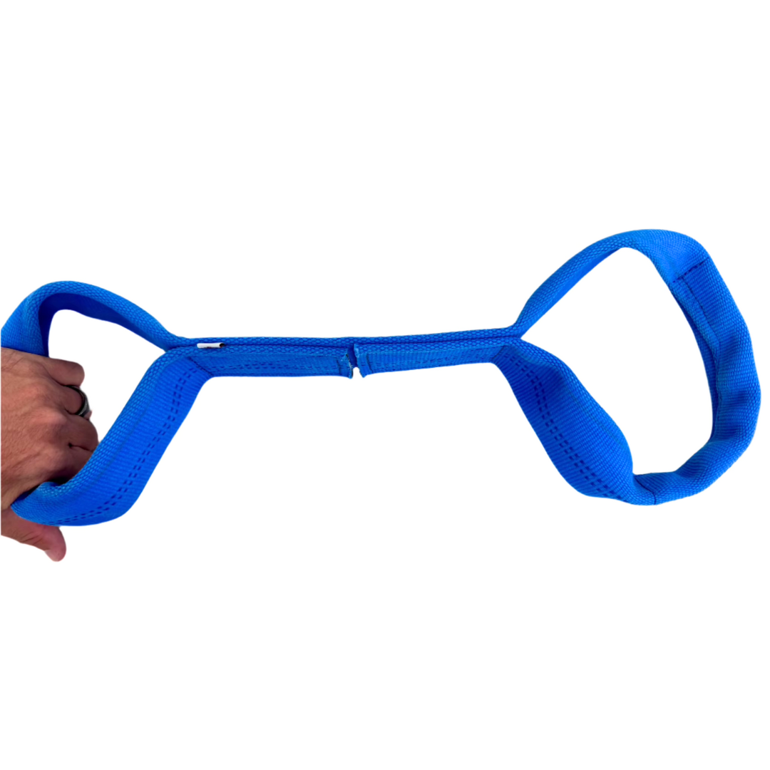 Sir-Tugs-A-Lot – Double-Loop Firehose Tug Toy in Blue Recycledfirefighter