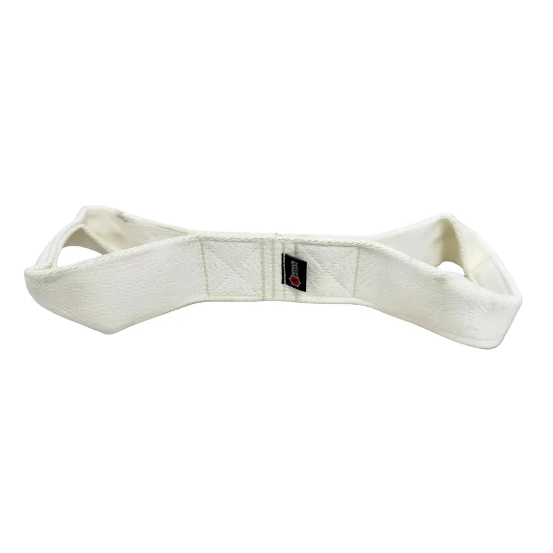 The White edition Sir-Tugs-A-Lot Double-Loop Firehose Tug Toy from Recycled Firefighter. Tactical quality designed for demanding professionals.