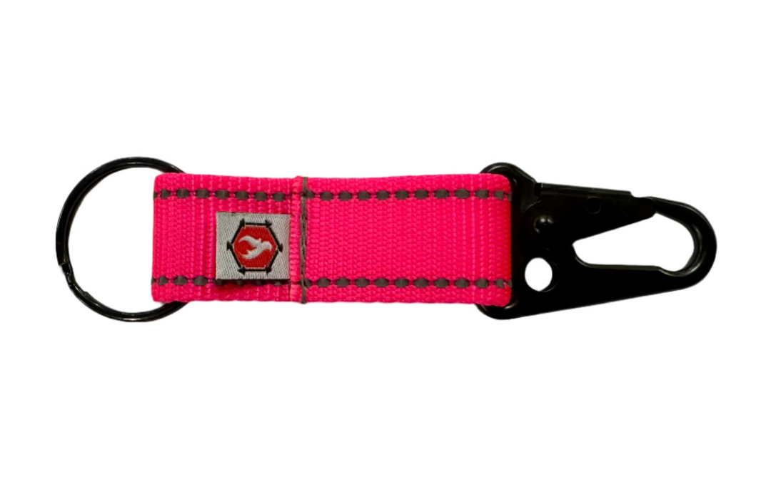 The Chauffeur - Durable keychain clip Recycledfirefighter in Salmon