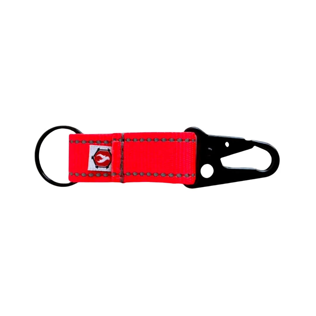 The Chauffeur Durable keychain clip from Recycled Firefighter featuring Salmon. Durable gear designed for first responders and tactical professionals.
