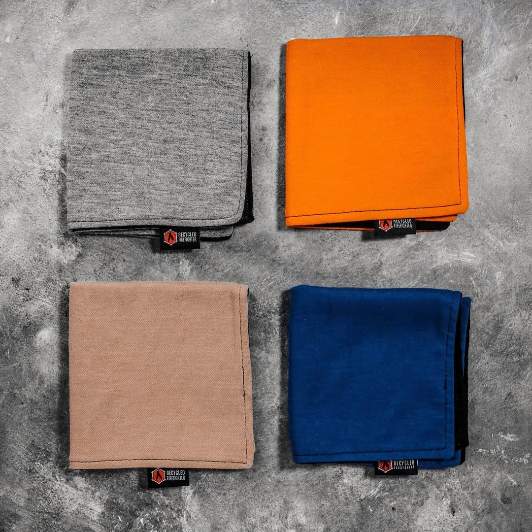 The Probie Handkerchief from Recycled Firefighter. Professional tactical construction for everyday operations.