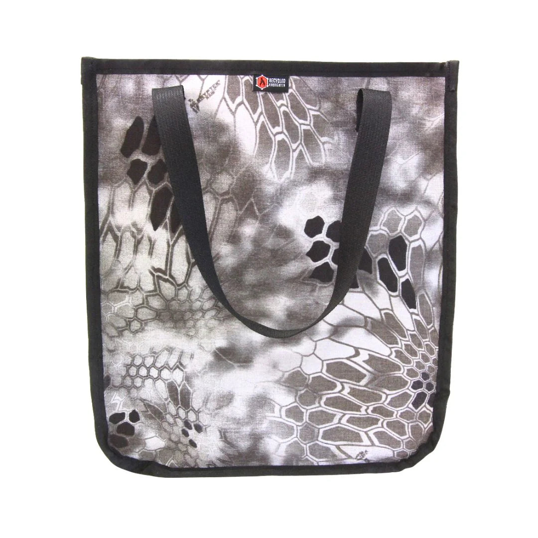 Recycled Firefighter's xpac raid The Tactical Tote Bag. Quality tactical gear built for demanding professional use.