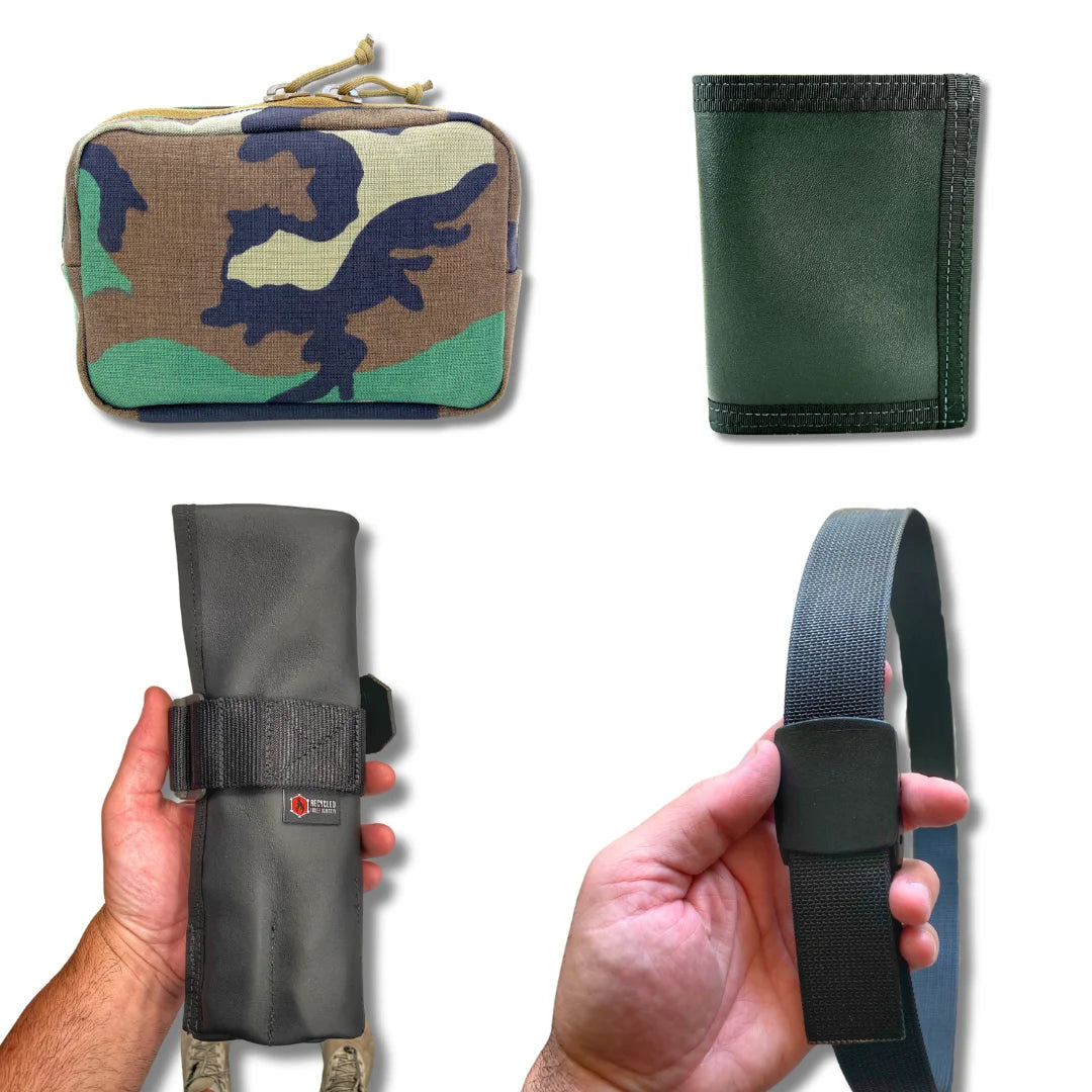 The TOOLROLL CAPTAIN BELT FANNYPACK Total Gear Package 2 from Recycled Firefighter. Tactical quality meets professional design standards.