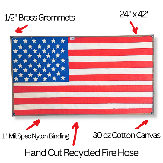 FIRE HOSE AMERICAN FLAG