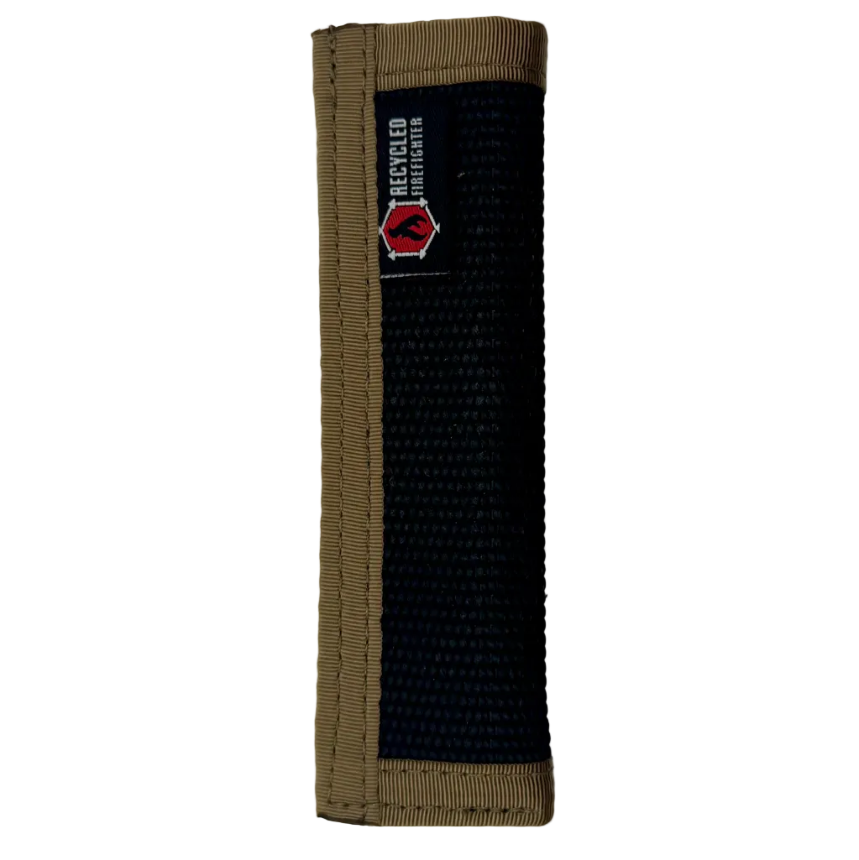 EDC Pry Bar Sleeve made from recycled fire hose in Black and Coyote, Firehose Edition