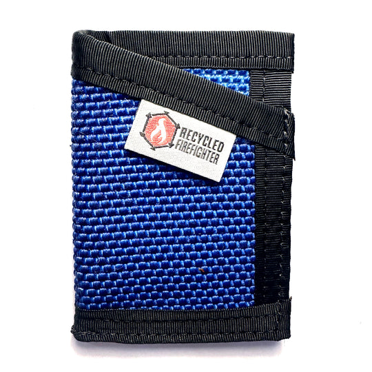 the sergeant wallet blue and black with white background recycledfirefighter
