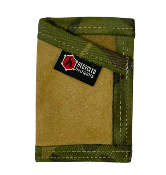 the sergeant wallet leather coyote and multicam tropic recycled firefighter
