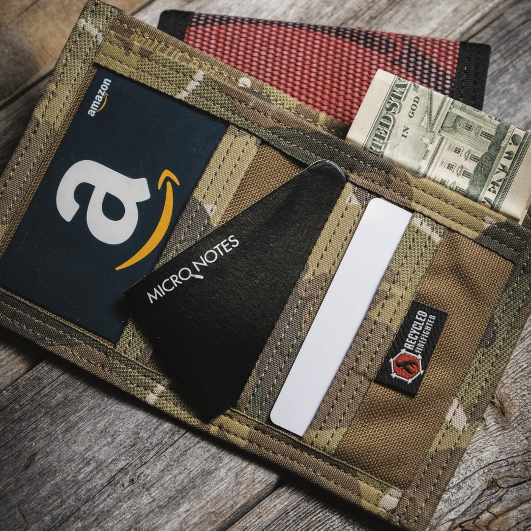 Captain Wallet Recycledfirefighter Coyote Combat Leather