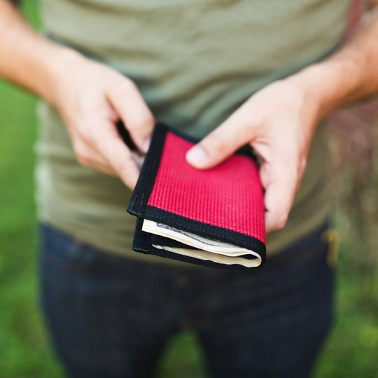 Captain Wallet Red Black Recycledfirefighter