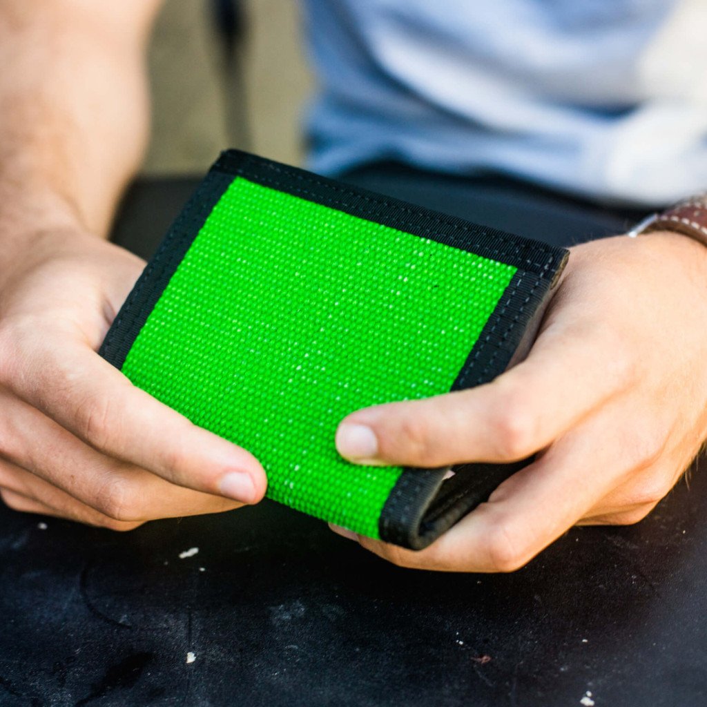 Captain Wallet Green Black Recycledfirefighter