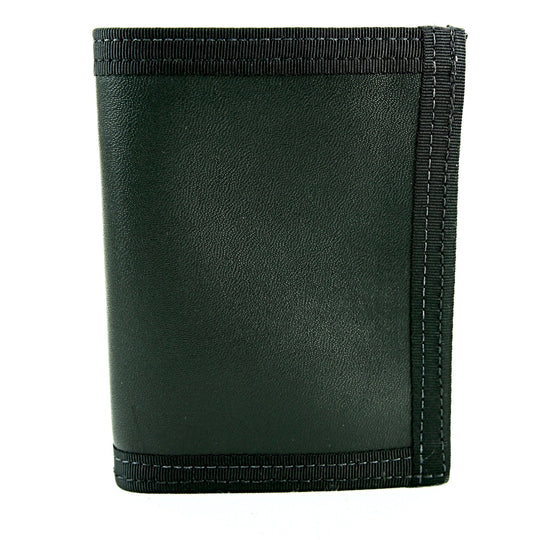 Captain Wallet Recycledfirefighter Mens Bifold Black U.s. Combat Warrior Leather