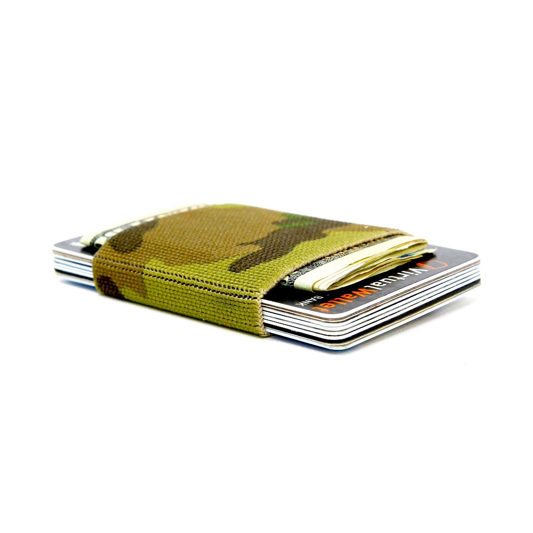 Elastic Card Band Wallet Multicam Recycledfirefighter