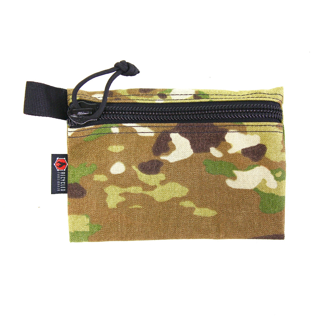 Flat Zippered Gear Pouch Medium Multicam Recycled Firefighter