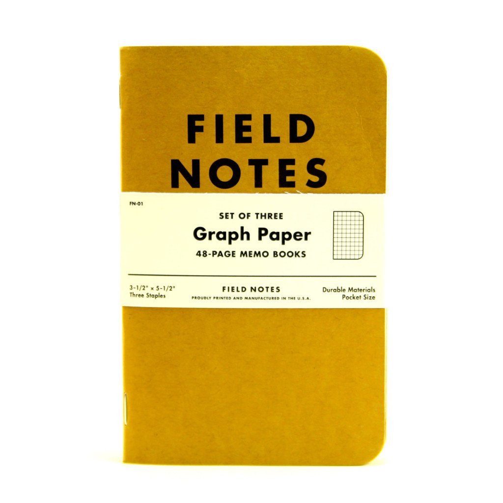 Field Notes Notebook Kraft Graph 3Pack