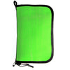 Fire Hose Zippered Pouch - Large Green & Black Bag