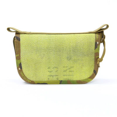 Fire Hose Zippered Pouch - Small Yellow & Multicam Bag