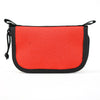 Fire Hose Zippered Pouch - Small Red & Black Bag